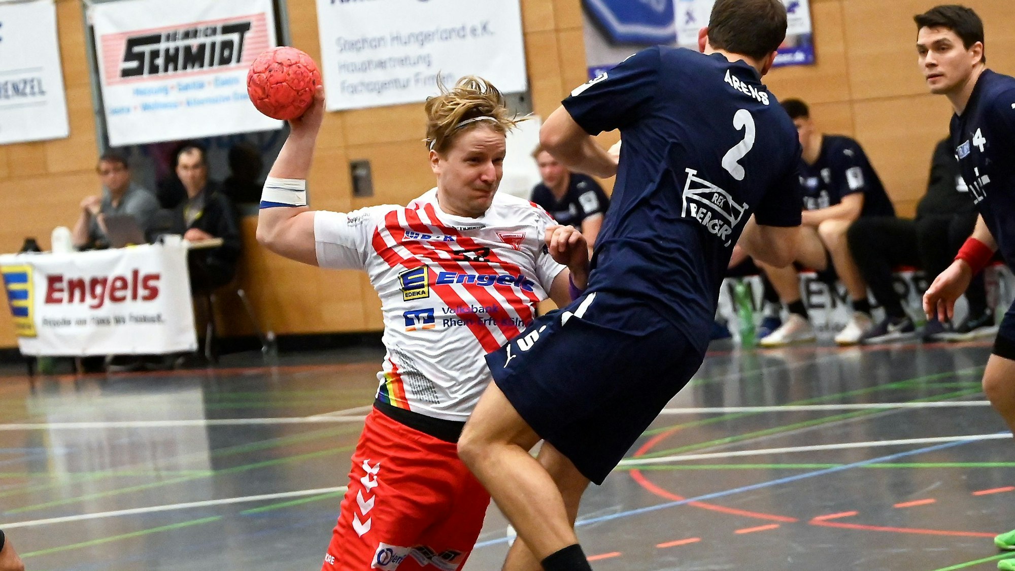 14.01.2023, Handball-Longericher SC köln-Gladbeck
links: Joscha Rinke (Longerich)
Foto: Uli Herhaus