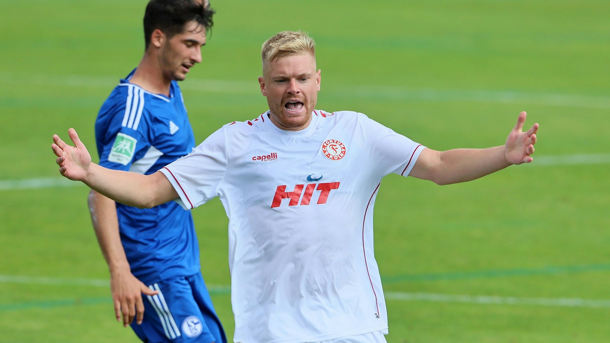 SC Fortuna Köln vs. Schalke 04 II, 4.Liga,     
Lars Lokotsch (Fortuna), 20.08.2022, Bild: Herbert Bucco