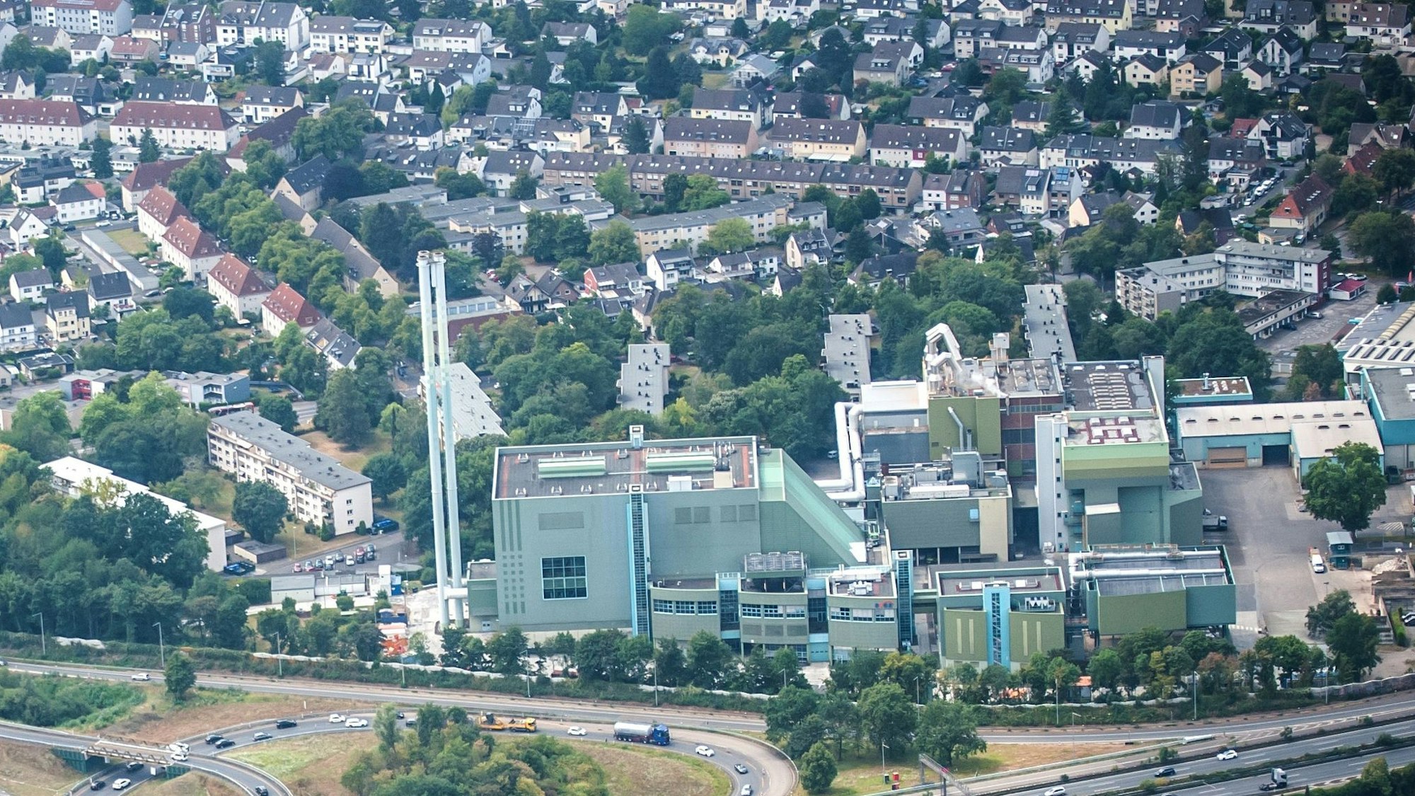 Autobahnkreuz leverkusen, A1, A3 . Foto: Ralf Krieger