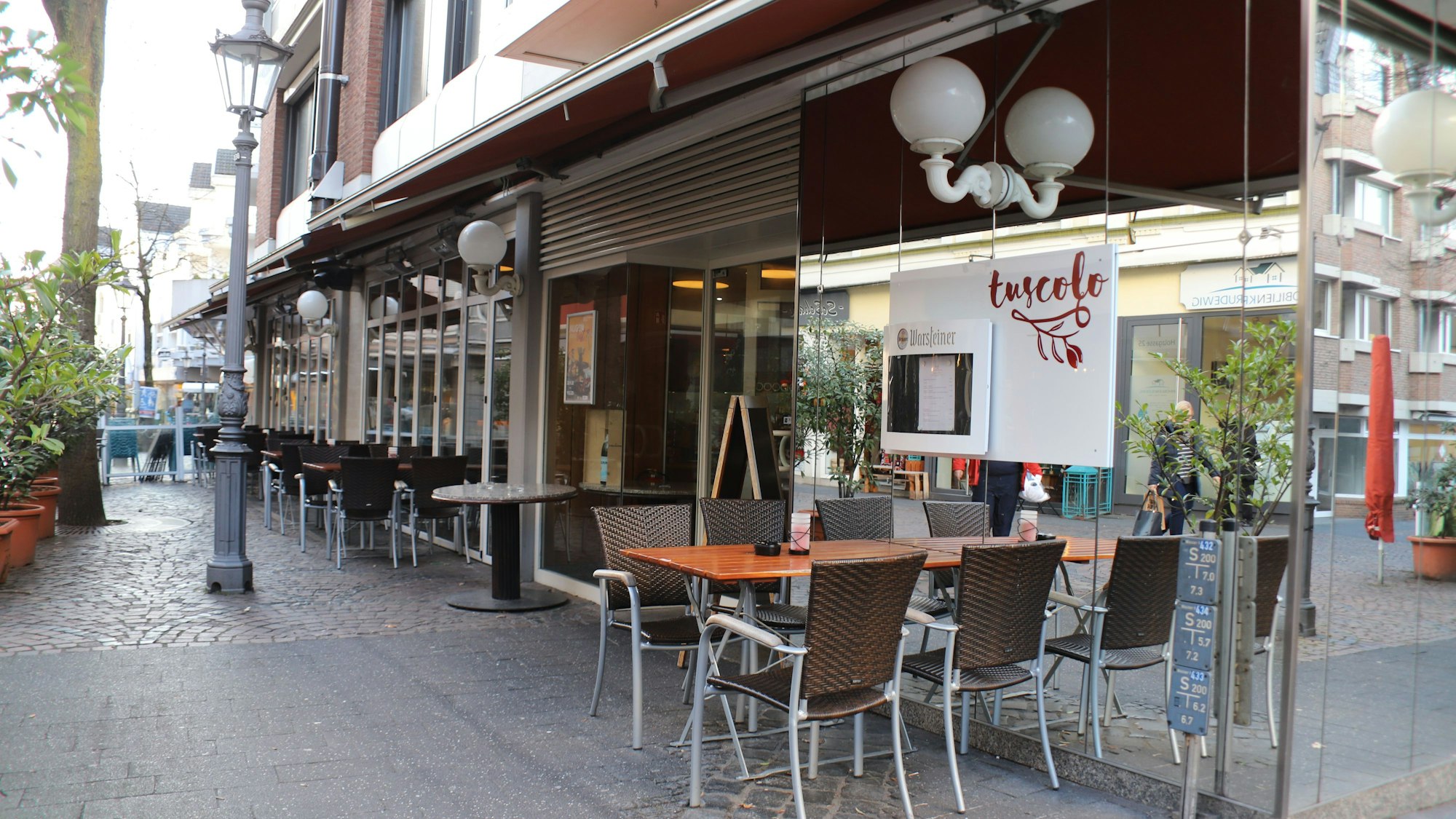 Das „Tuscolo“ in Siegburg wartet noch auf die Pfandschalen.