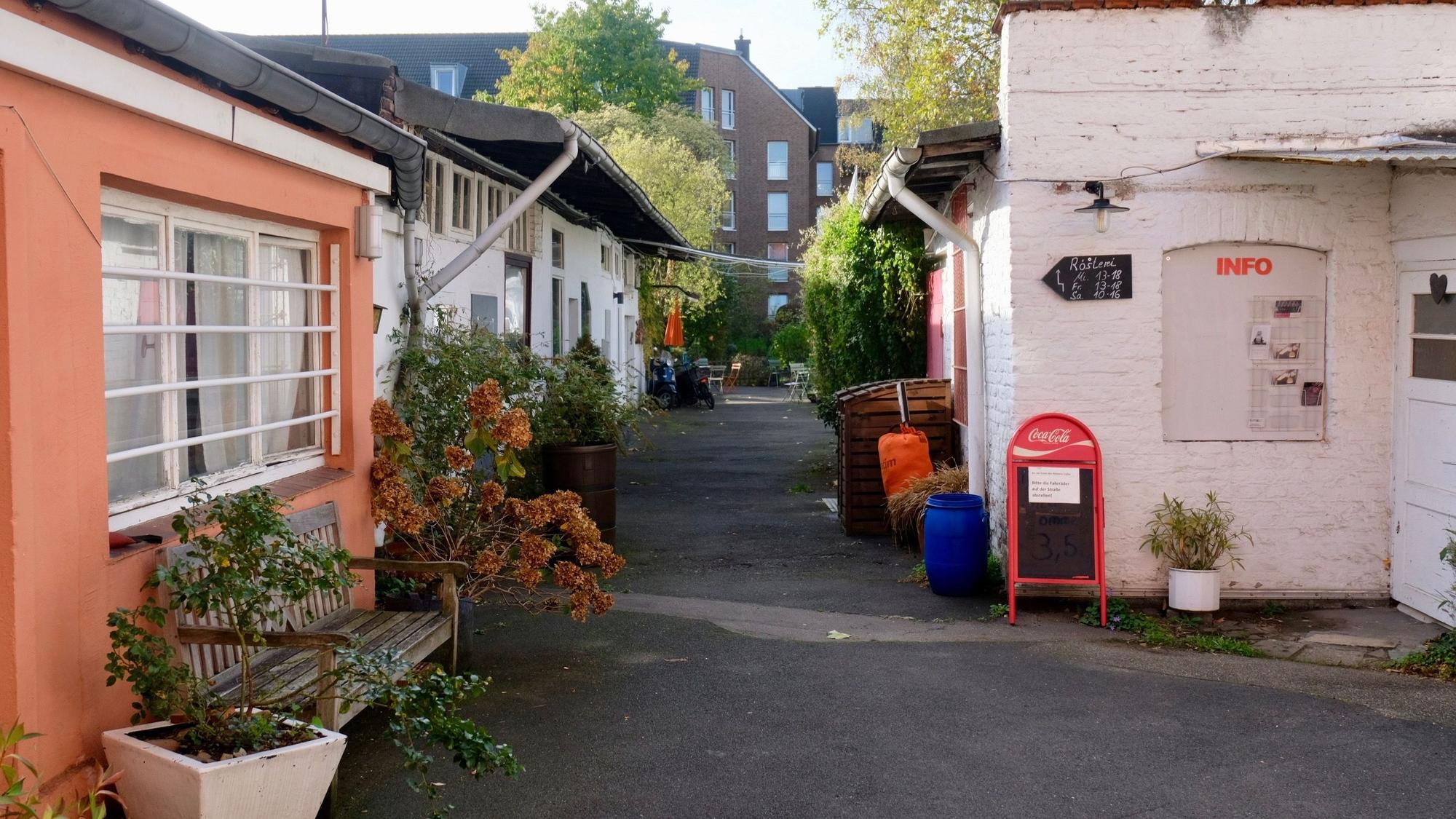 Der Hinterhof an der Ägidiusstraße.
