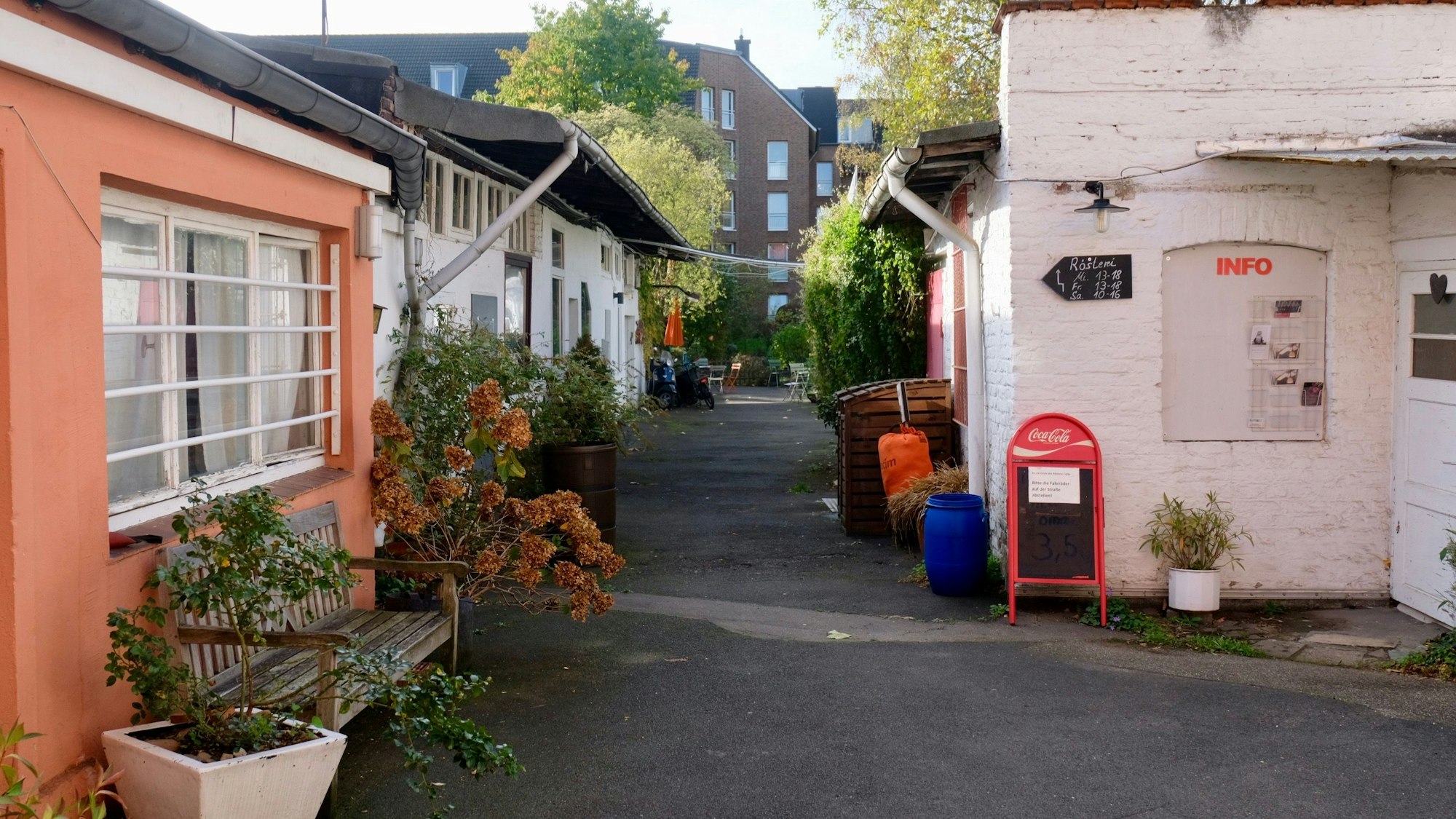 Der Hinterhof an der Ägidiusstraße.