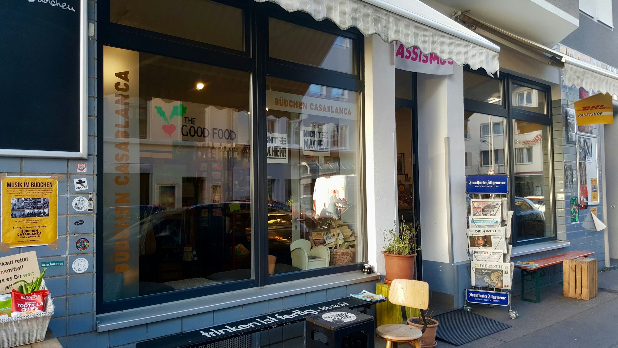 Das Büdchen von Außen.