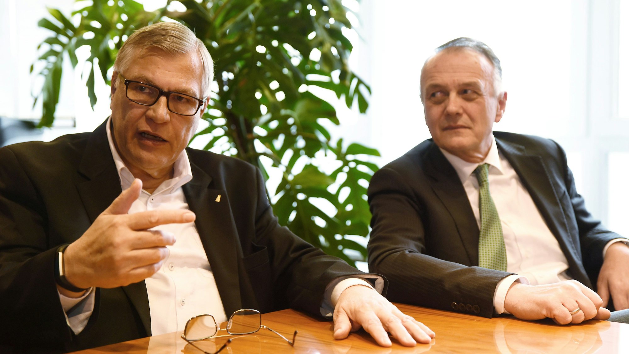 11.03.2020 Köln Kölner Mieterverein vl. Franz-Xavier Corneth und Hans Jörg Depel
Foto: Csaba Peter Rakoczy