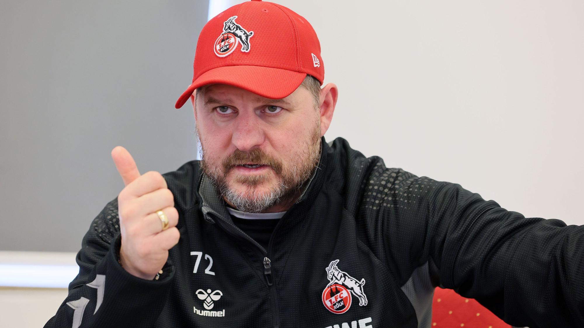 Steffen Baumgart, Trainer des 1. FC Köln, spricht mit dem „Kölner Stadt-Anzeiger“.