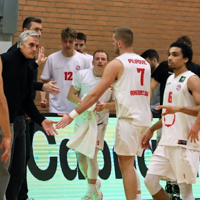 Rheinstars Köln vs. ISBB Baskets Wolmirstedt,
Basketball, BARMER 2. Basketball Bundesliga ProB, Mitte: Trainer Stephan Baeck (Rheinstars), 17.12.2022, Herbert Bucco