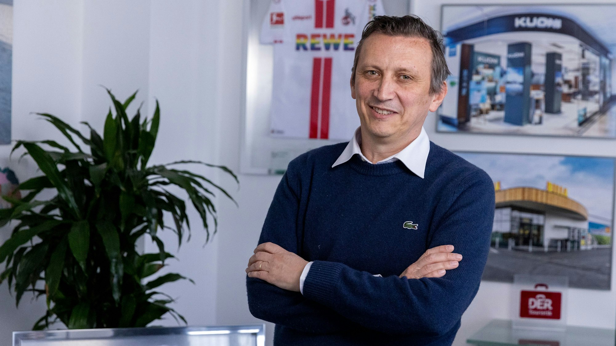 19.01.2023, Köln: Interview mit REWE-Chef Lionel Souque.
Foto: Michael Bause