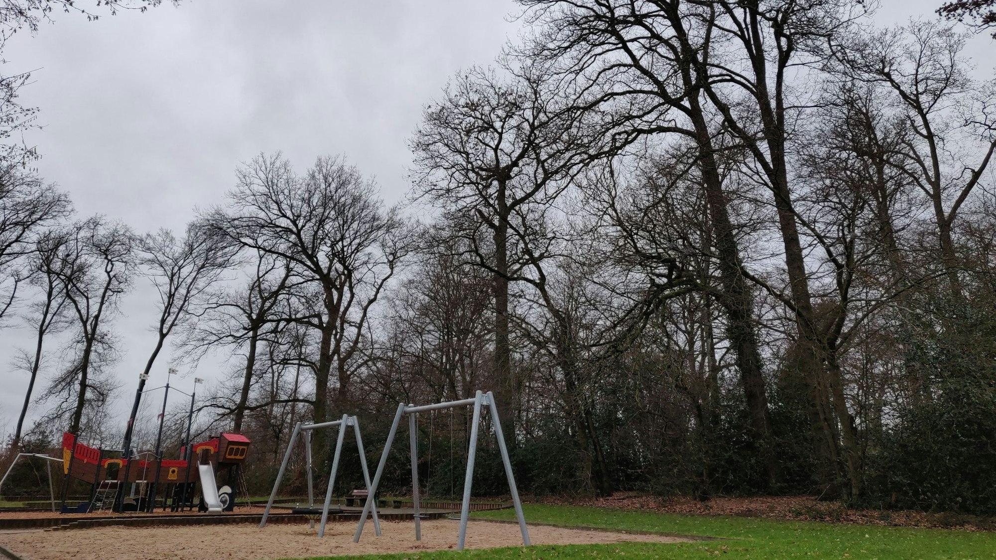 Der Waldrand am Spielplatz in Förstchen