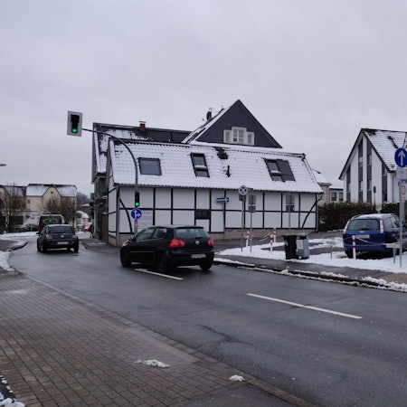 Einfahrt der Bücheler Straße von der Luisenstraße aus