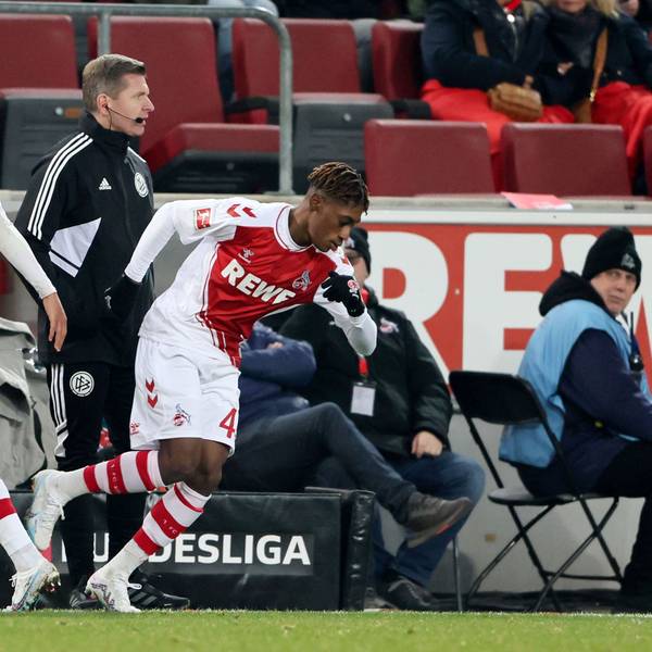Justin Diehl wurde am 16. Spieltag im Spiel des 1. FC Köln gegen Werder Bremen eingewechselt.