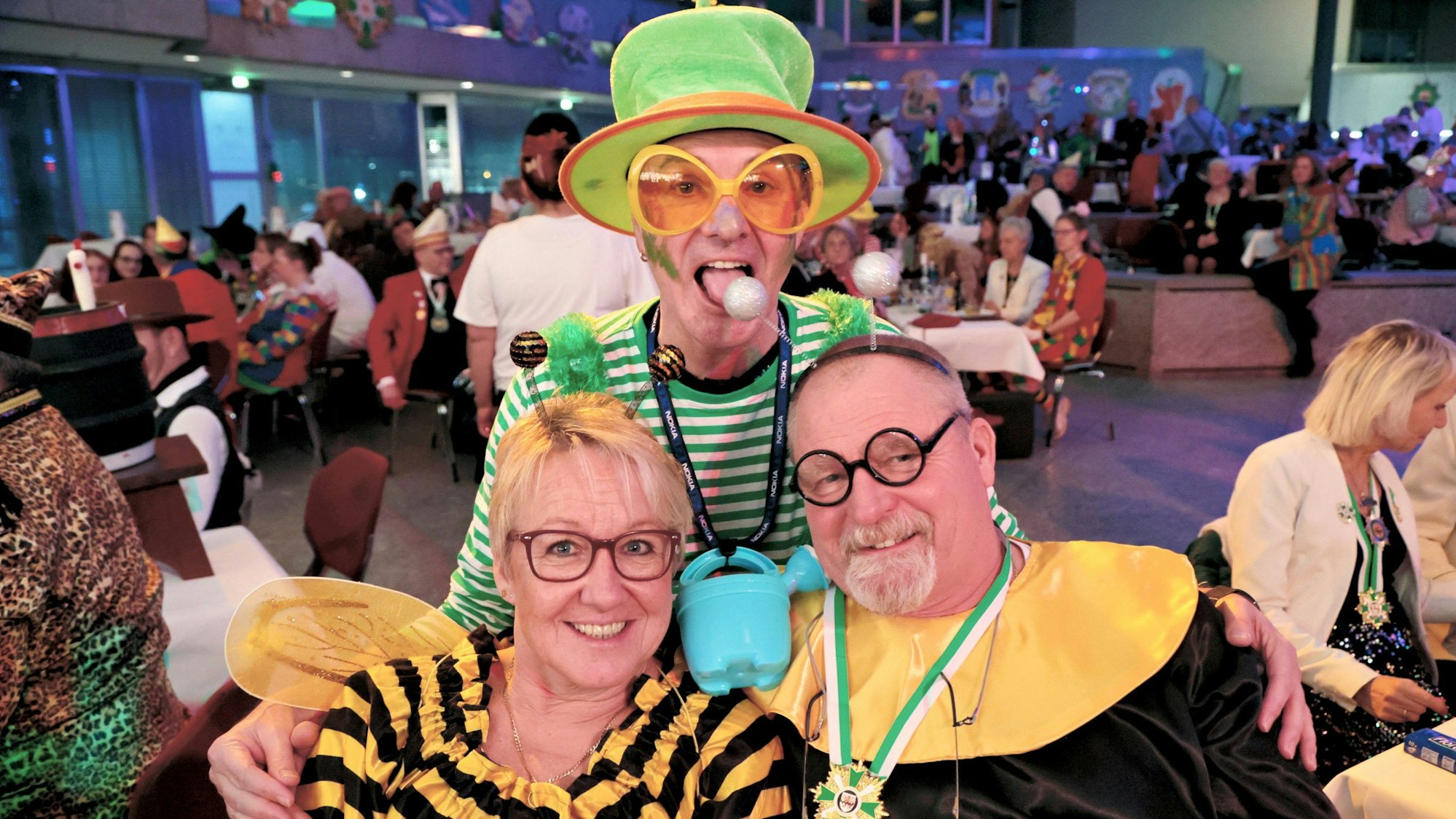 Leverkusen KG Prinzengarde Forum. Wolfgang und Sabine Hülsen aus Offenburg wurden von Wolfgangs Schulfreund eingeladen.
Foto: Michael Wand