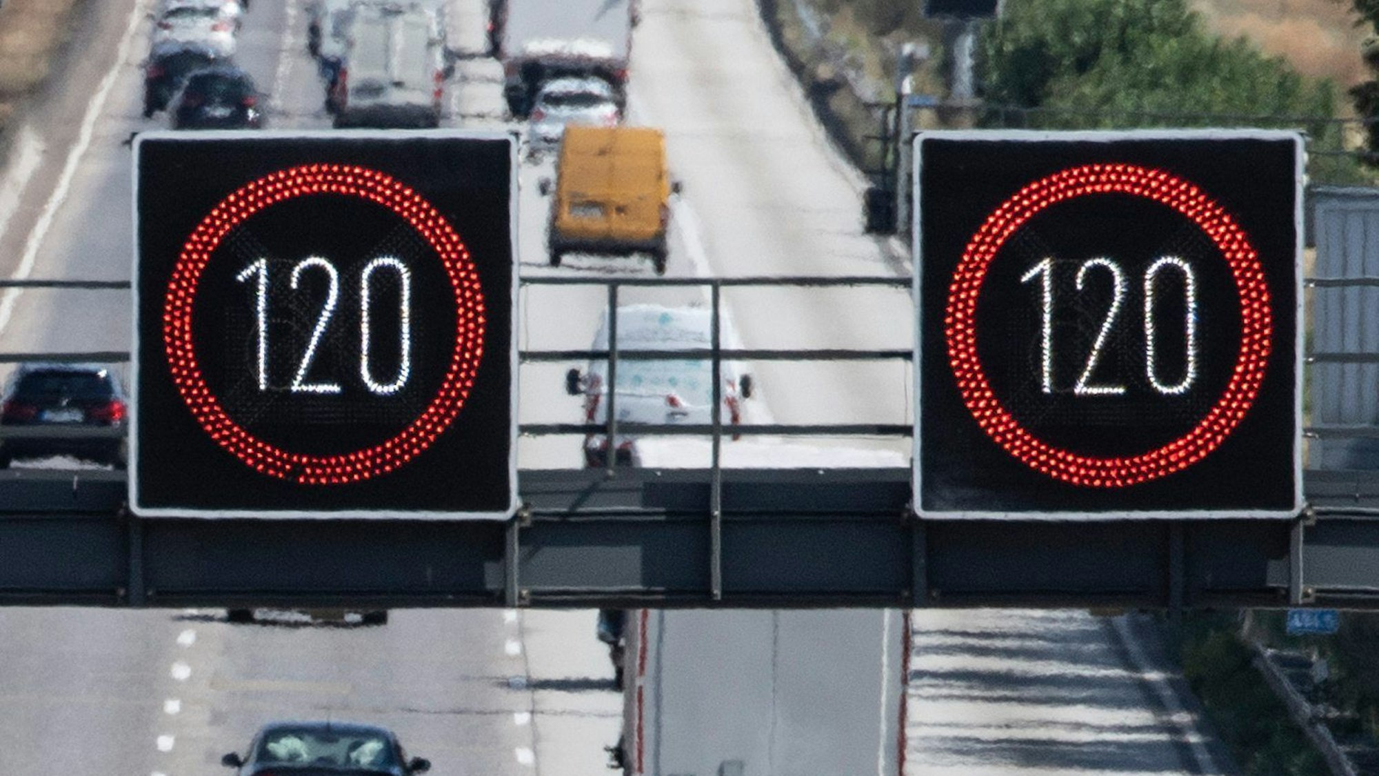 Geschwindigkeitsbegrenzungen auf der A5