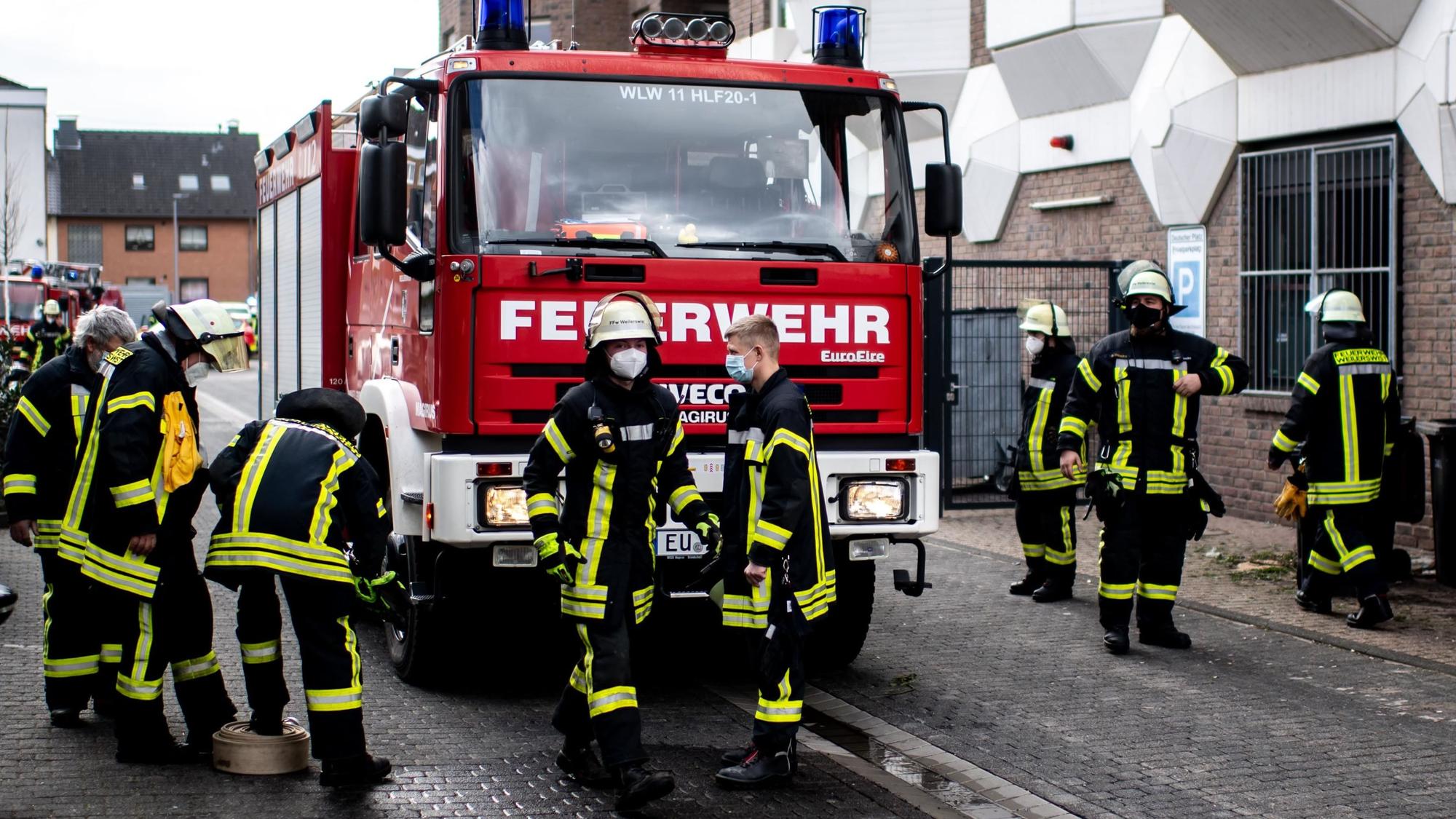 Die Feuerwehr Weilerswist im Einsatz.
