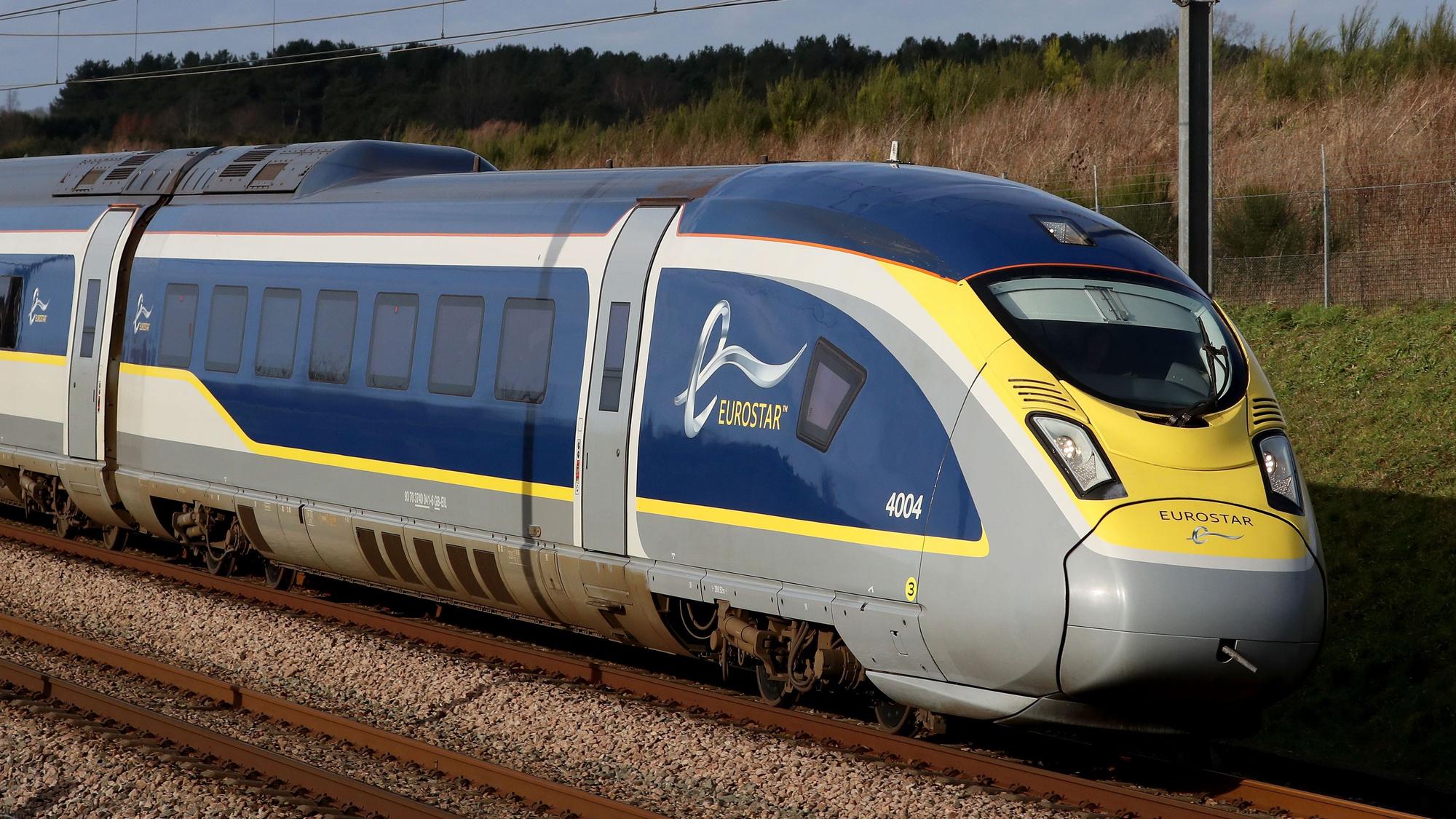 Ein Hochgeschwindigkeitszug des Herstellers Eurostar. Ab 2023 halten einige Züge auch am Kölner Hauptbahnhof.