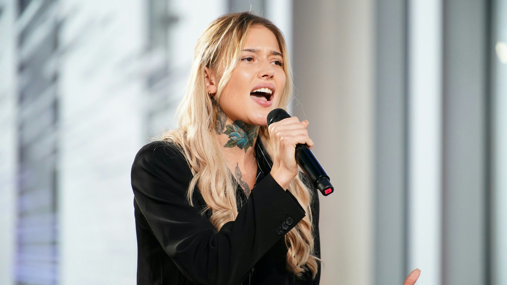 Jill Lange beim DSDS-Vorsingen.