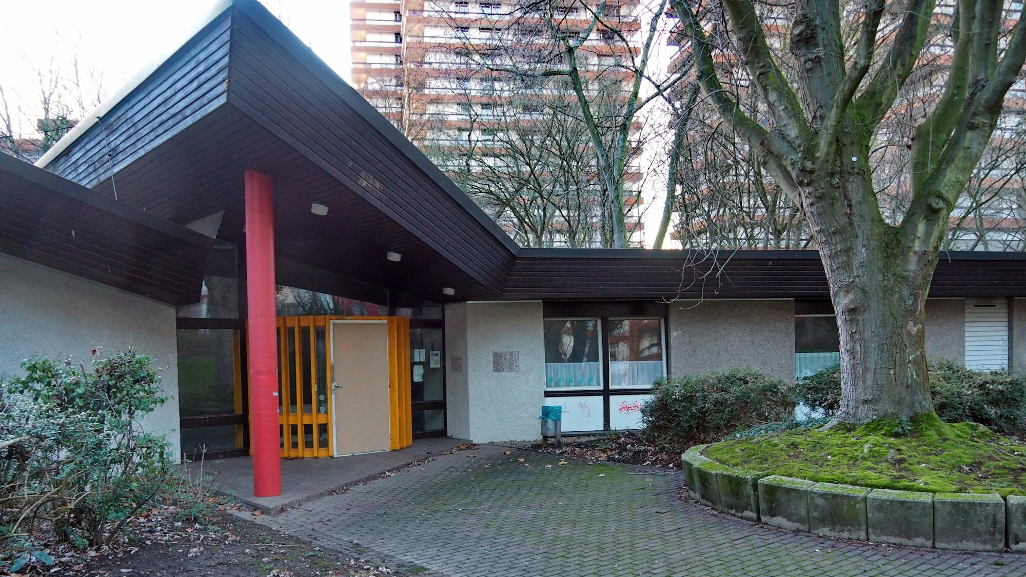 Der Kindergarten auf dem Wohnpark-Gelände von außen.