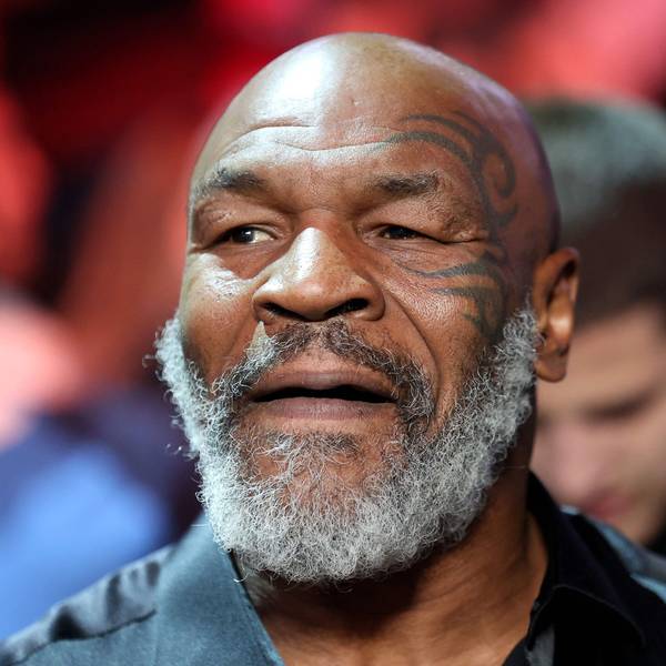 Man sieht Mike Tyson.