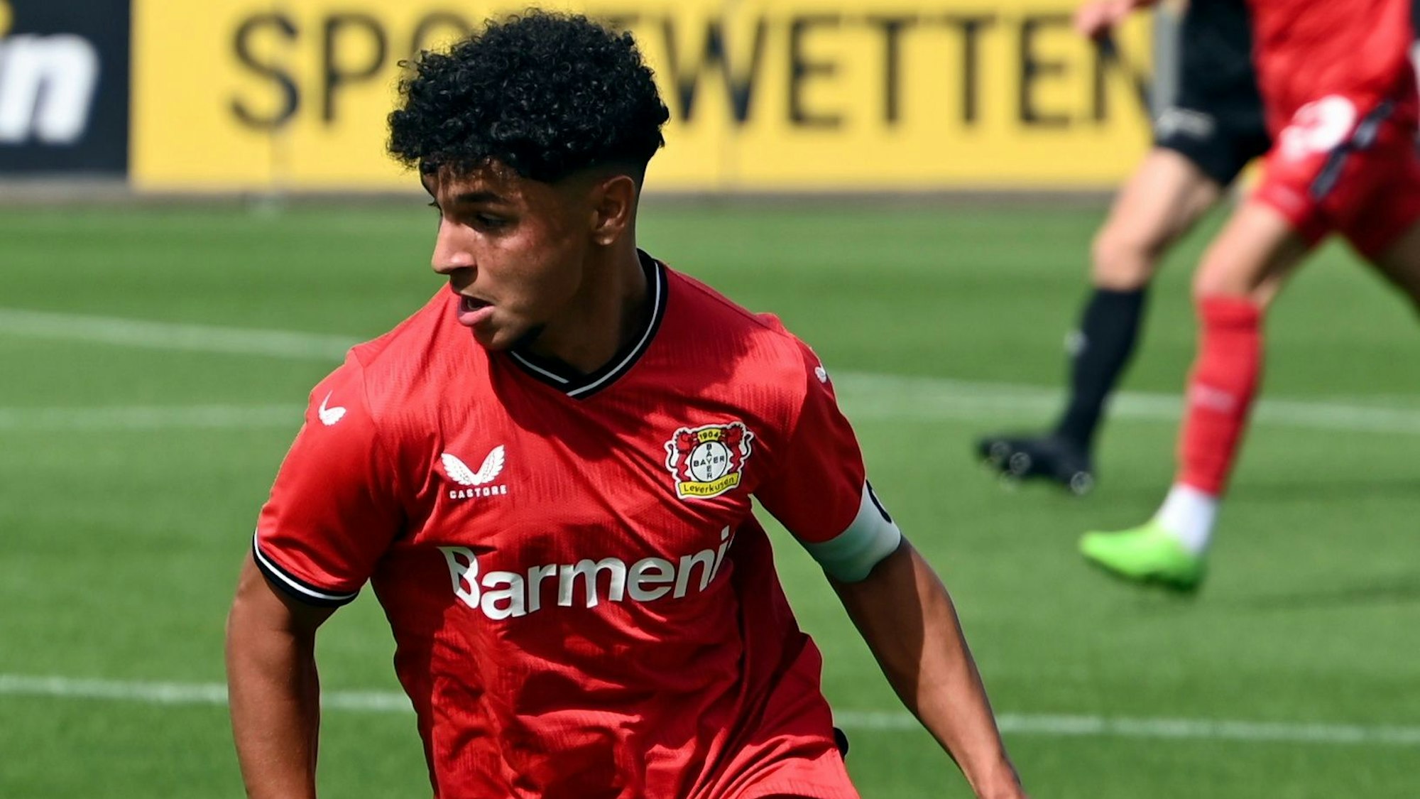 06.08.2022,Fussball-U19-Bayer-KAS Eupen
Ayman Aourir (Bayer)
Foto: Uli Herhaus