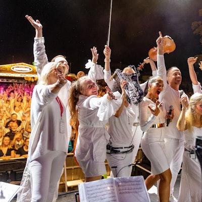 Künstler bei der Bedburger Musikmeile.