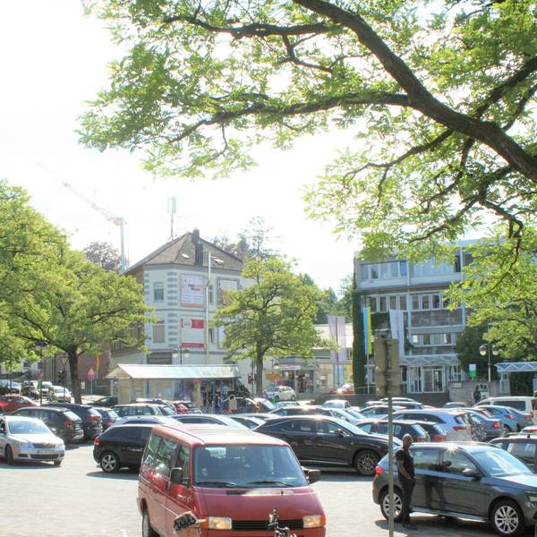 Der Martkplatz in Eitorf.
