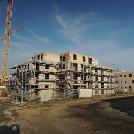 Das Neubaugebiet in Kaster.