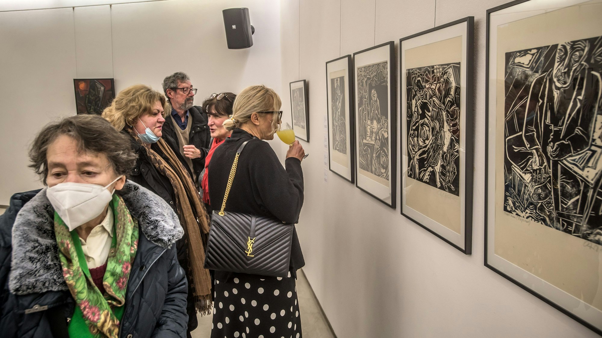 Ausstellungseröffnung zum gedenktag in der Galerie im Forum. Foto: Ralf Krieger