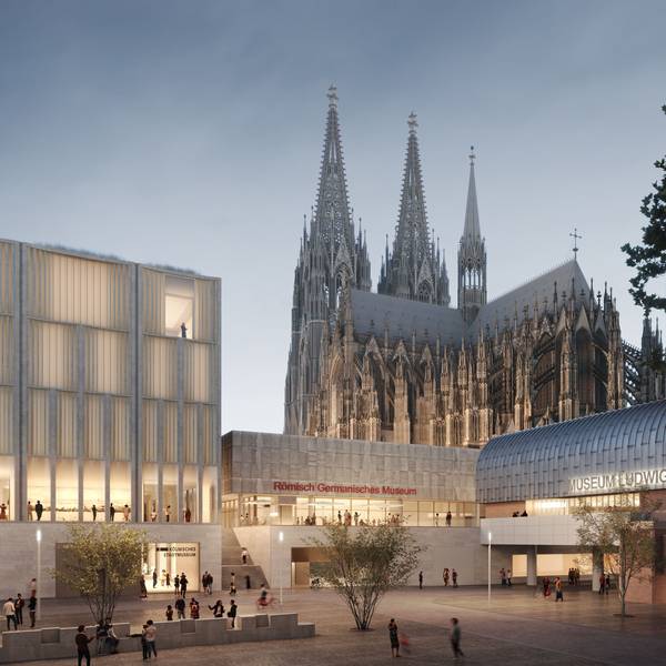 Die Visualisierung zeigte, wie die Historische Mitte Kölns aussehen sollte. Doch der Neubau des Stadtmuseums kam nicht.