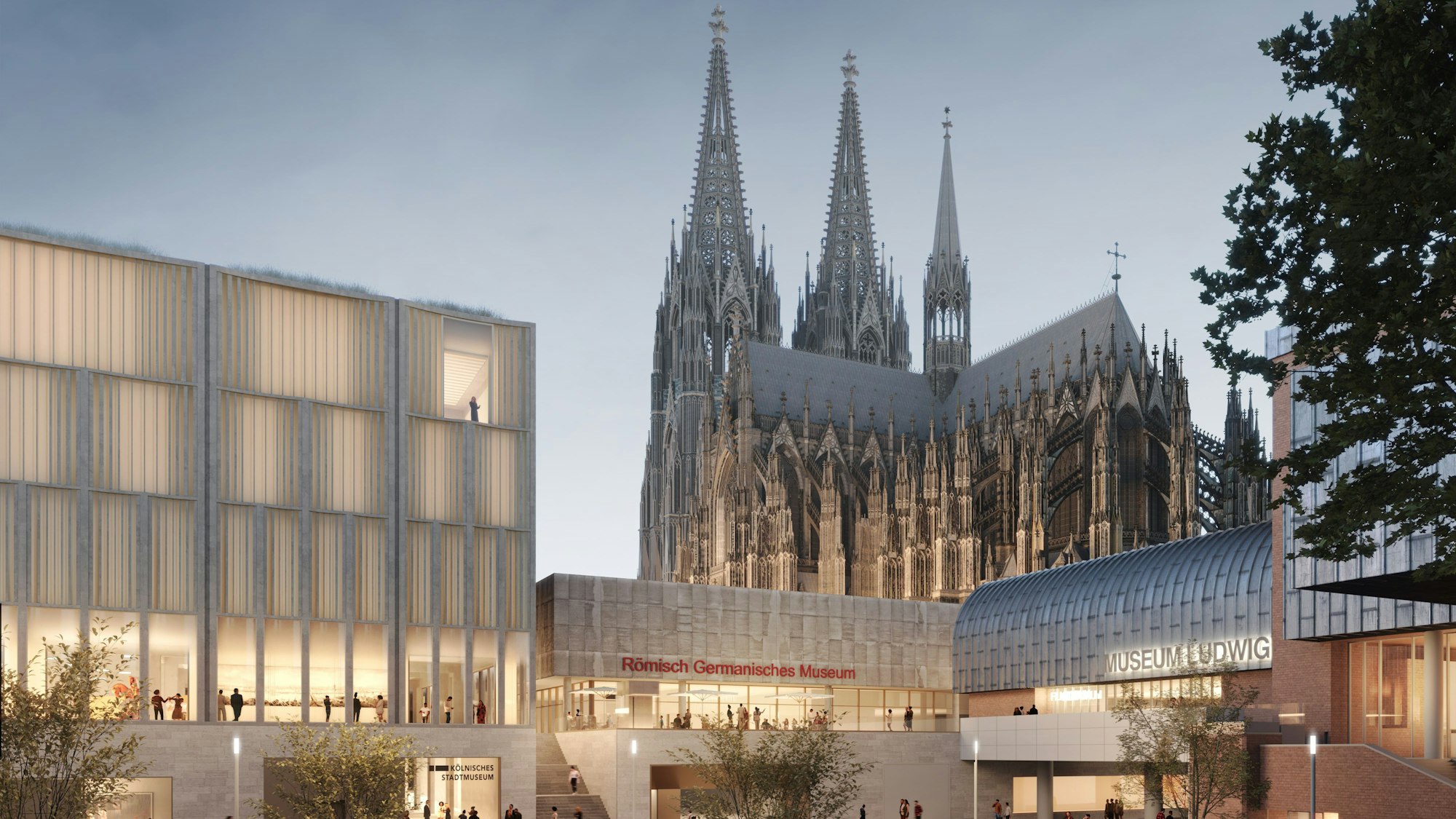 Die Visualisierung zeigt, wie die Historische Mitte Kölns in wenigen Jahren aussehen soll.