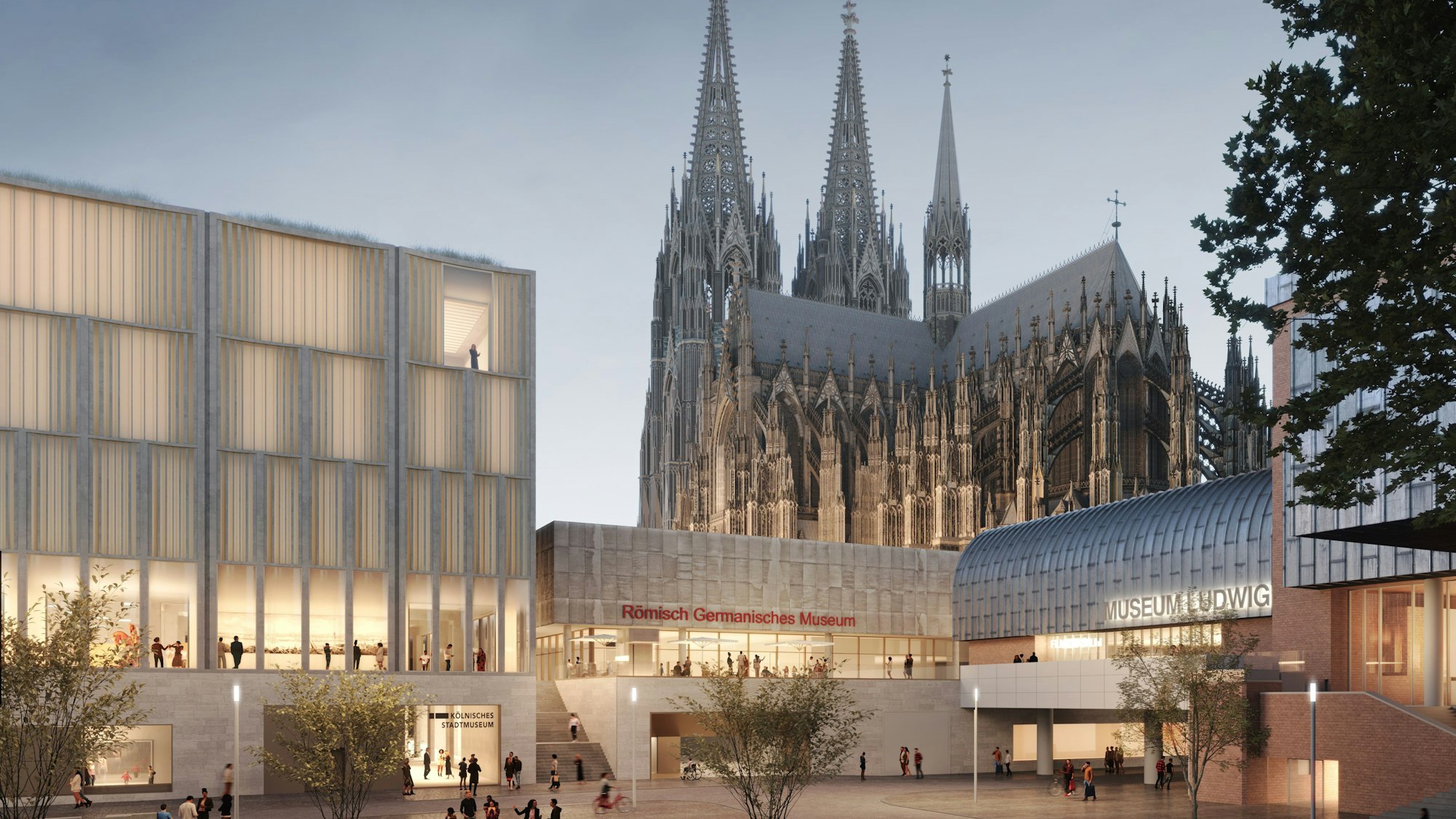 Die Visualisierung zeigt, wie die Historische Mitte Kölns aussehen sollte.