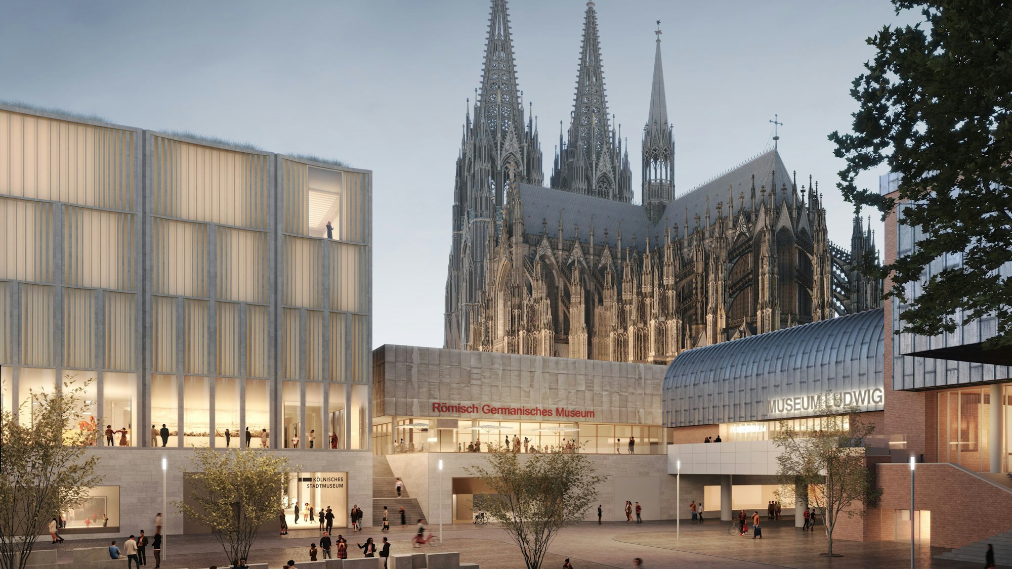 Die Visualisierung zeigt, wie die Historische Mitte Kölns mal aussehen sollte.