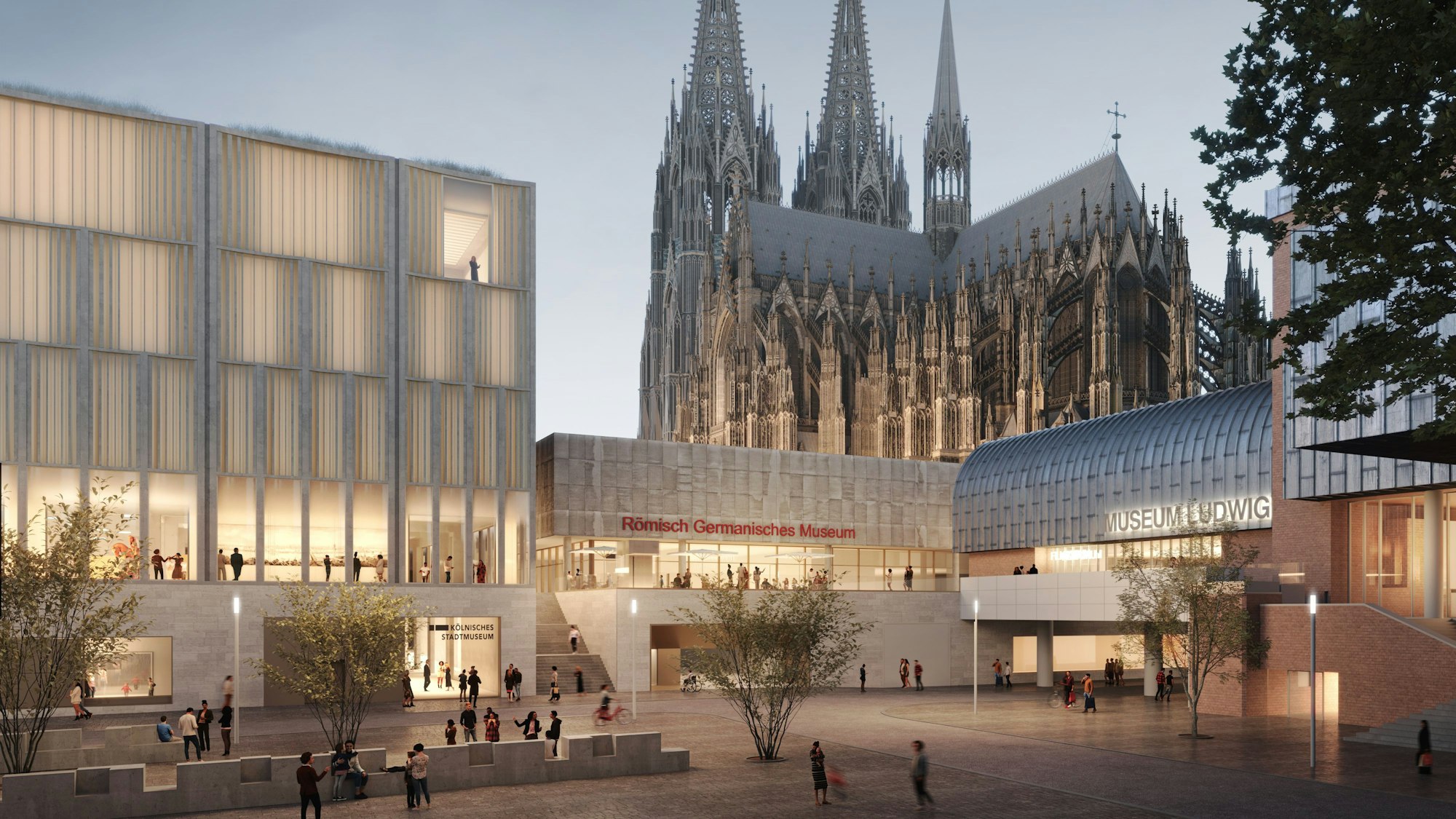 Die Museumslandschaft „Neue Historische Mitte“ um den Dom: Könnte hier gespart werden?