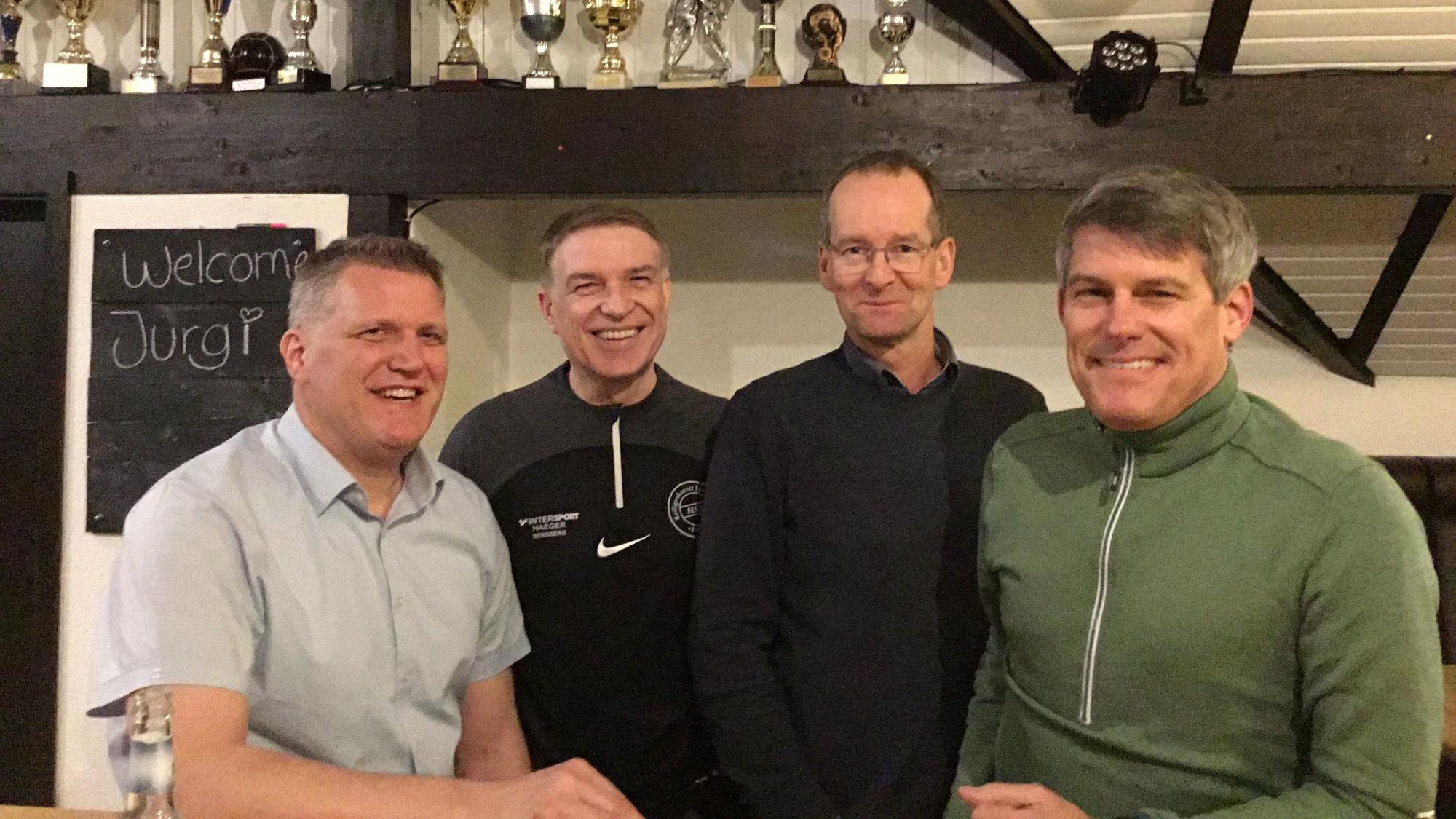Oliver Hahn, Jens Sicking, Dr. Erik Werdel und Frank Rottländer stehen nebeinander.