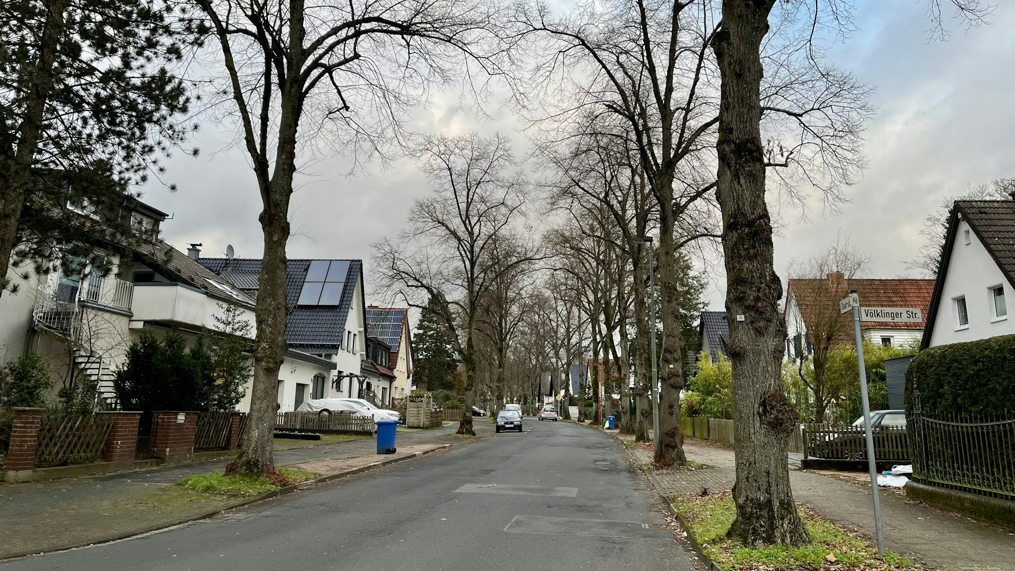 Blick auf die Saarstraße