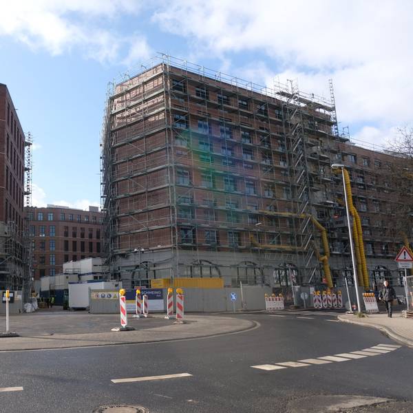 Der neue Gebäudekomplex „Ovum“ an der Ecke Stolberger/Eupener Straße.