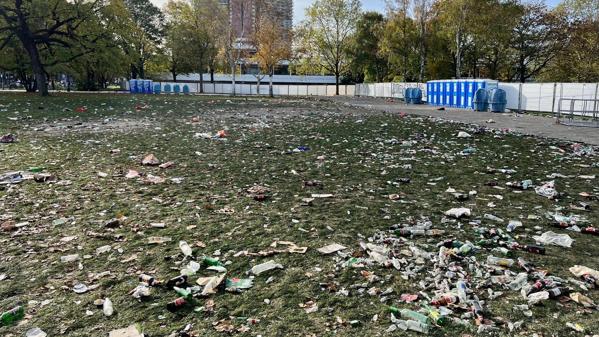 Müll auf der Uniwiese