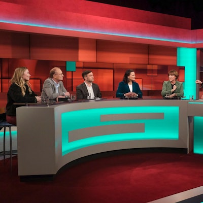 Aimée van Baalen (v.l.n.r.), Sven Plöger, Konstantin Kuhle, Gitta Connemann, Hildegard Müller und Louis Klamroth