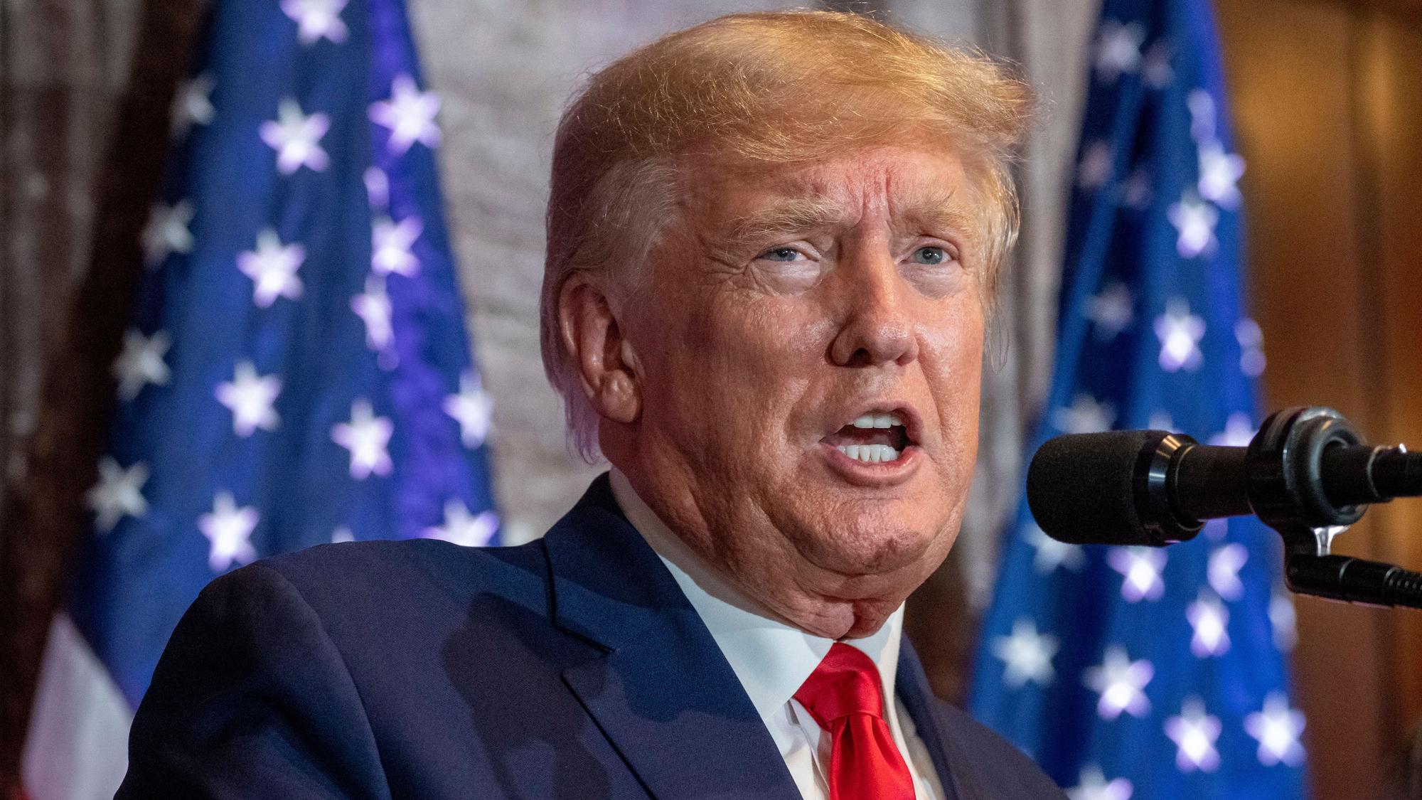 Ex-US-Präsident Donald Trump bei einem Wahlkampfauftritt in South Carolina. (Archivbild)