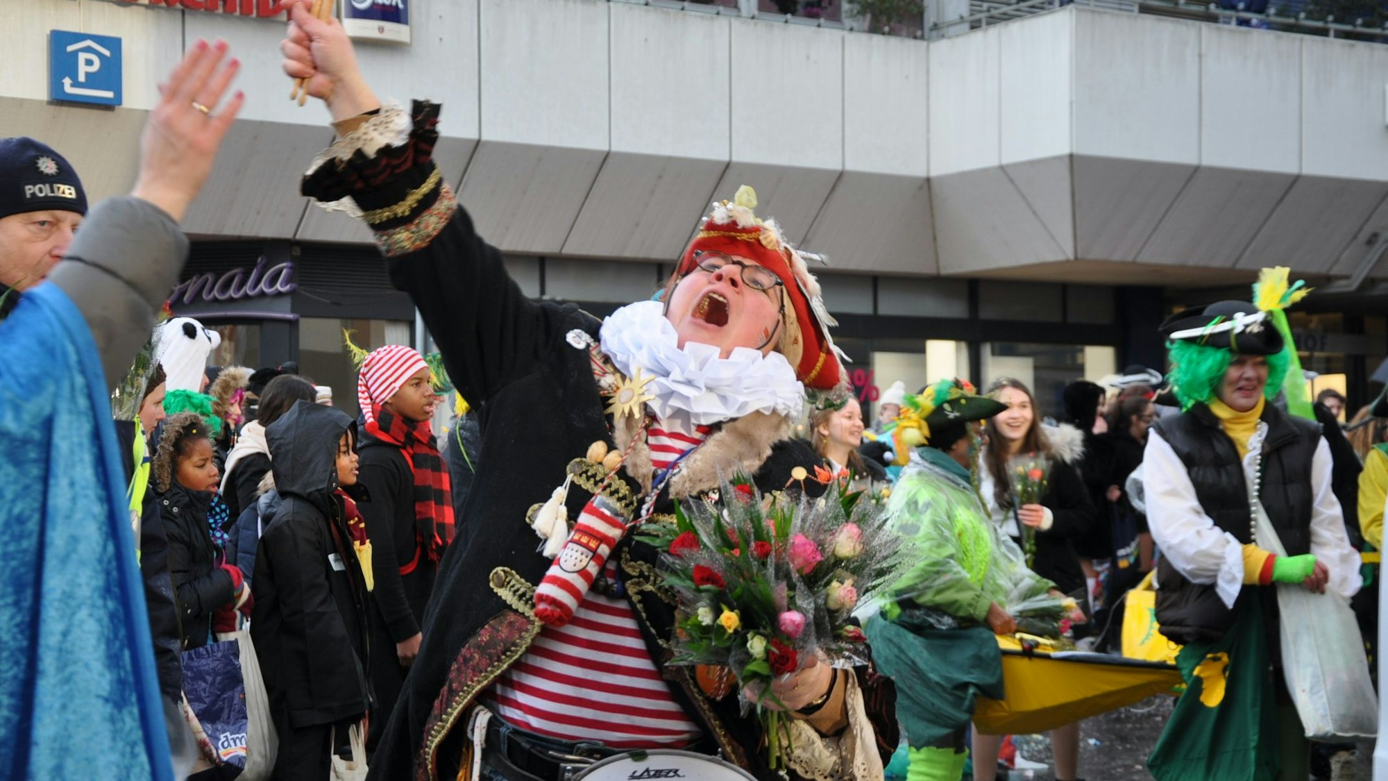 Jecke in Rodenkirchen.