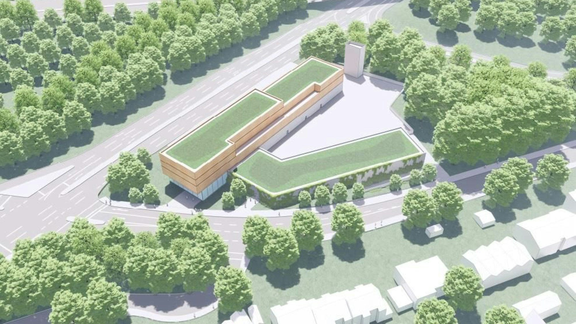 Modell der neuen Feuerwache Bergisch Gladbach