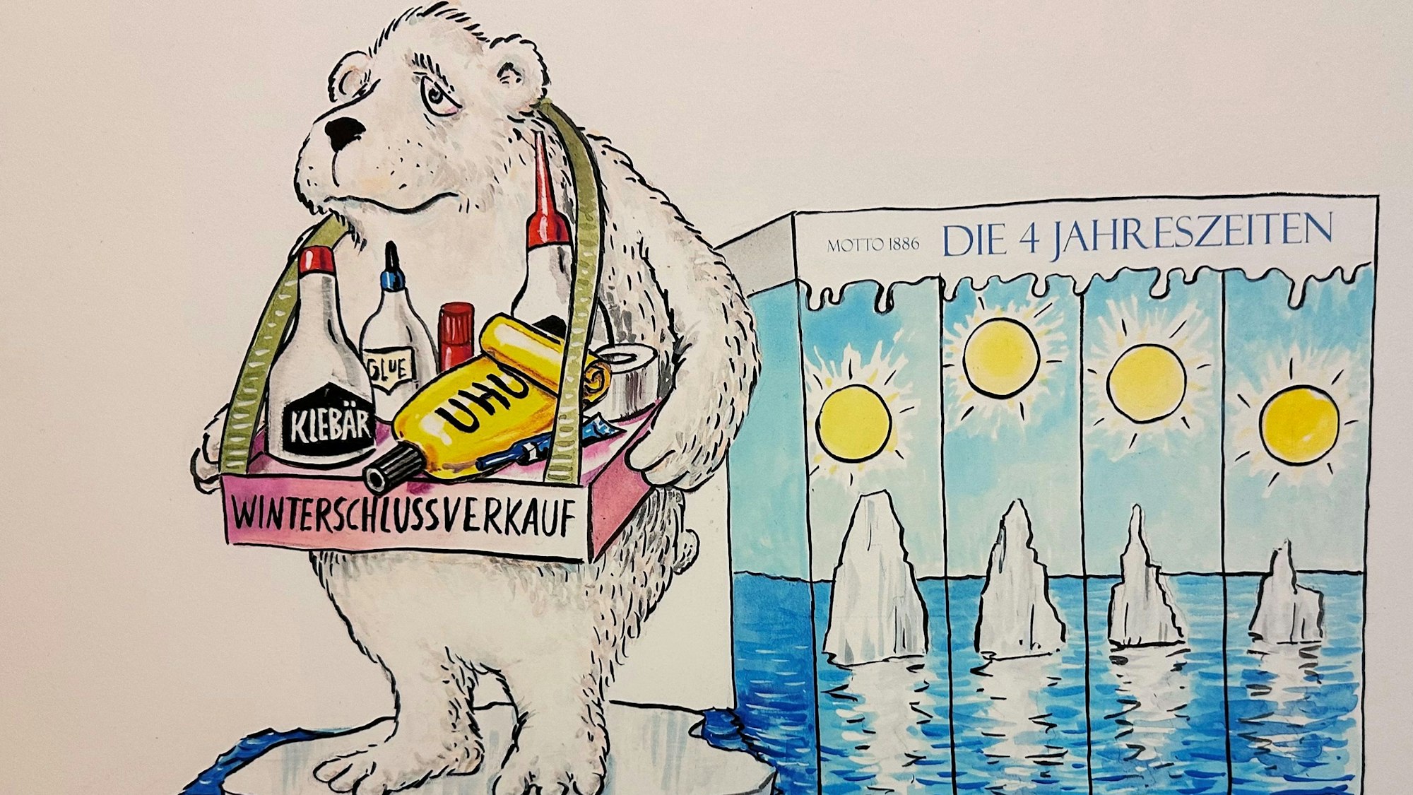 02.02.2023, Köln: Rosemmontagszug 2023, Zugleiter Holger Kirsch und einige Motive von Persiflagewagen Foto: Stefan Worring