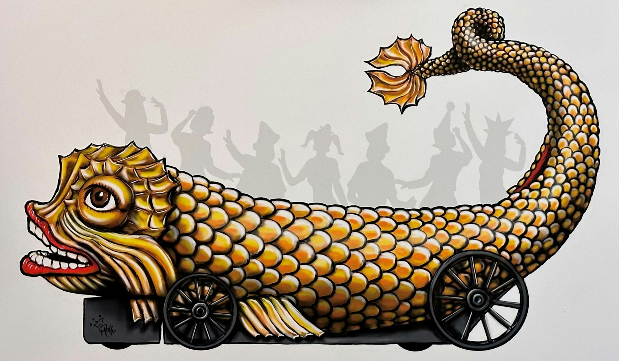 Der Jubiläumswagen Held Carneval wurde vom Großen Senat gestiftet.