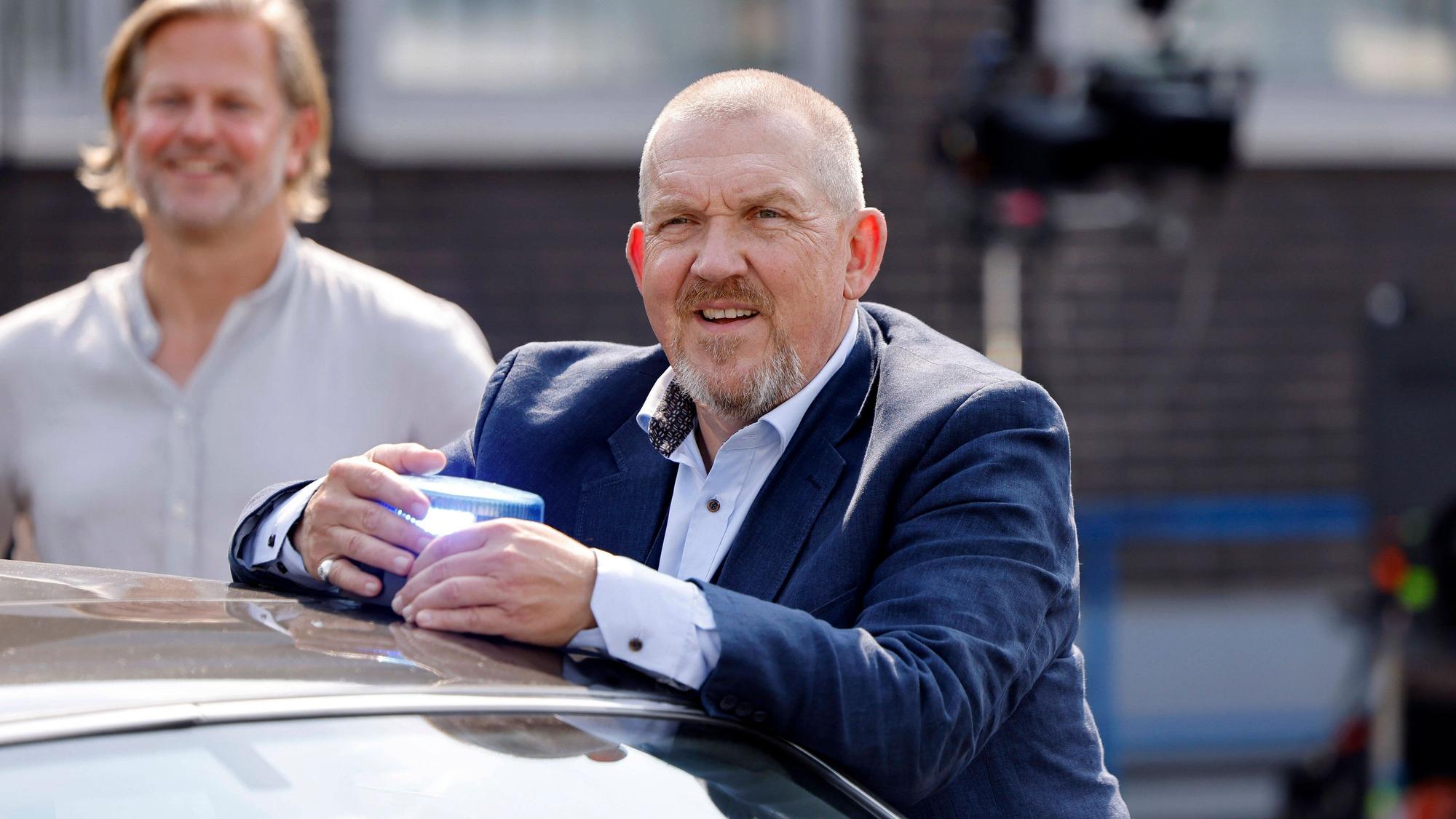 Schauspieler Dietmar Bär Freddy Schenk beim Fototermin am Set des 88. Tatorts des Ermittlerduos Ballauf und Schenk aus Köln Tatort.