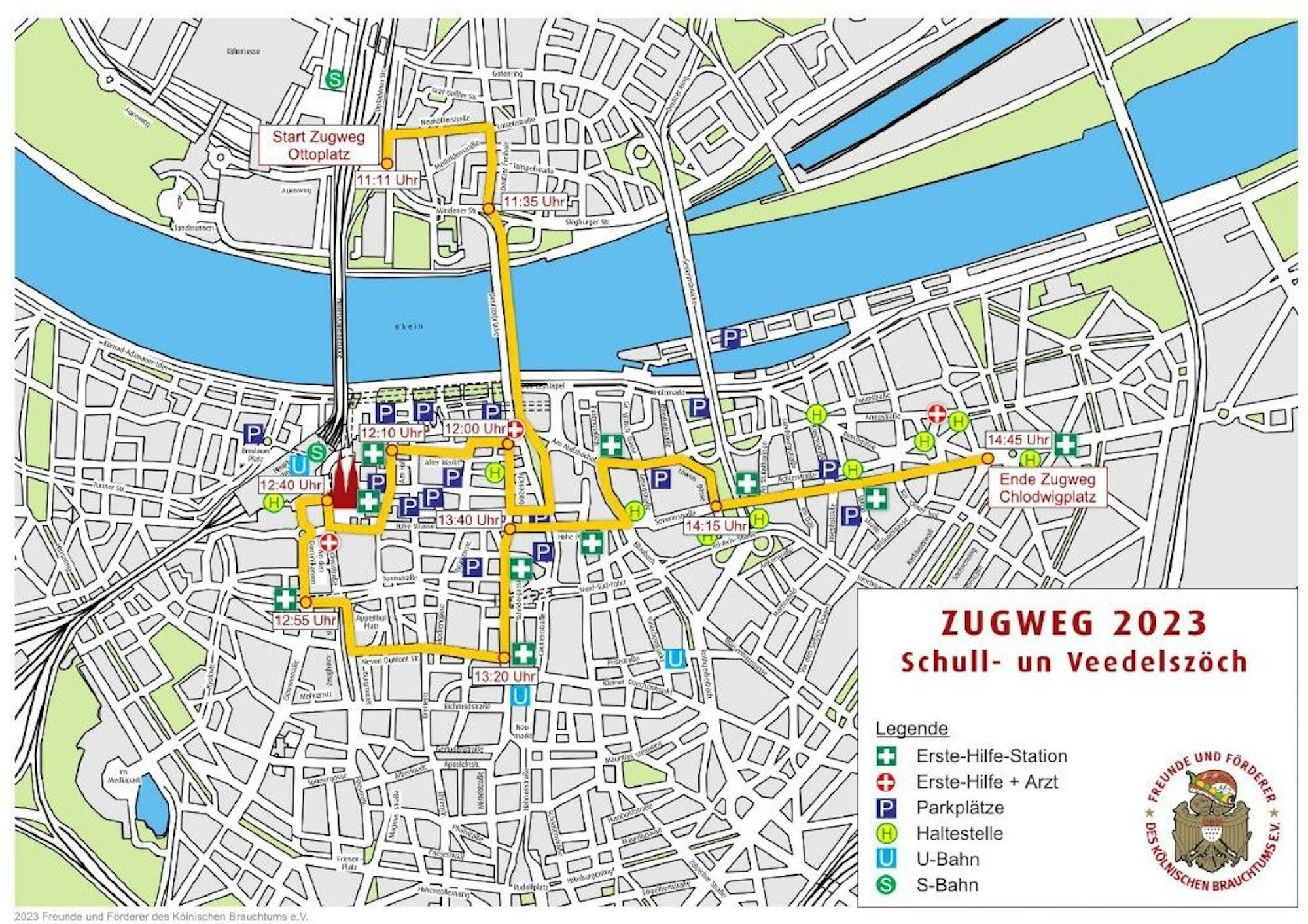 Schull- und Veedelzöch 2023: Das ist die neue Strecke in Köln