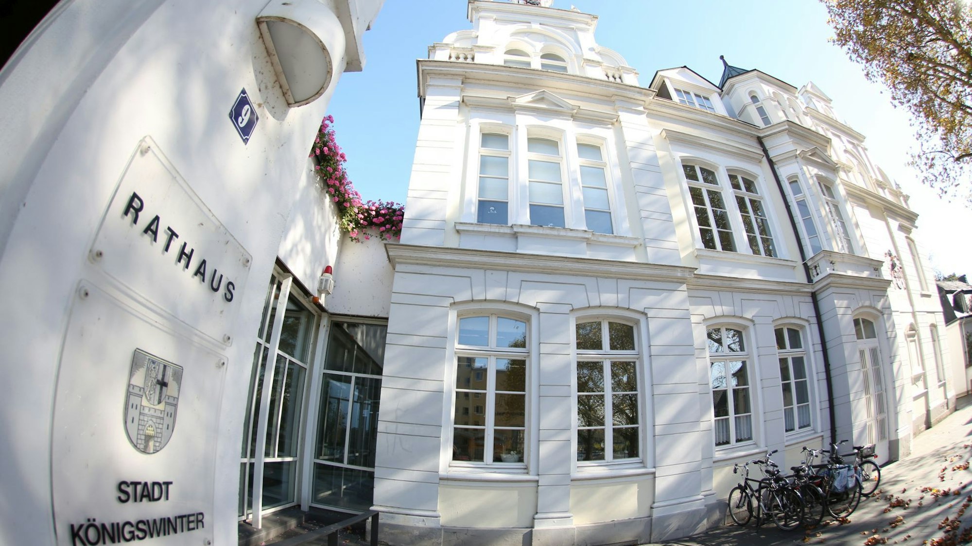 Das Rathaus in der Altstadt von Königswinter.
