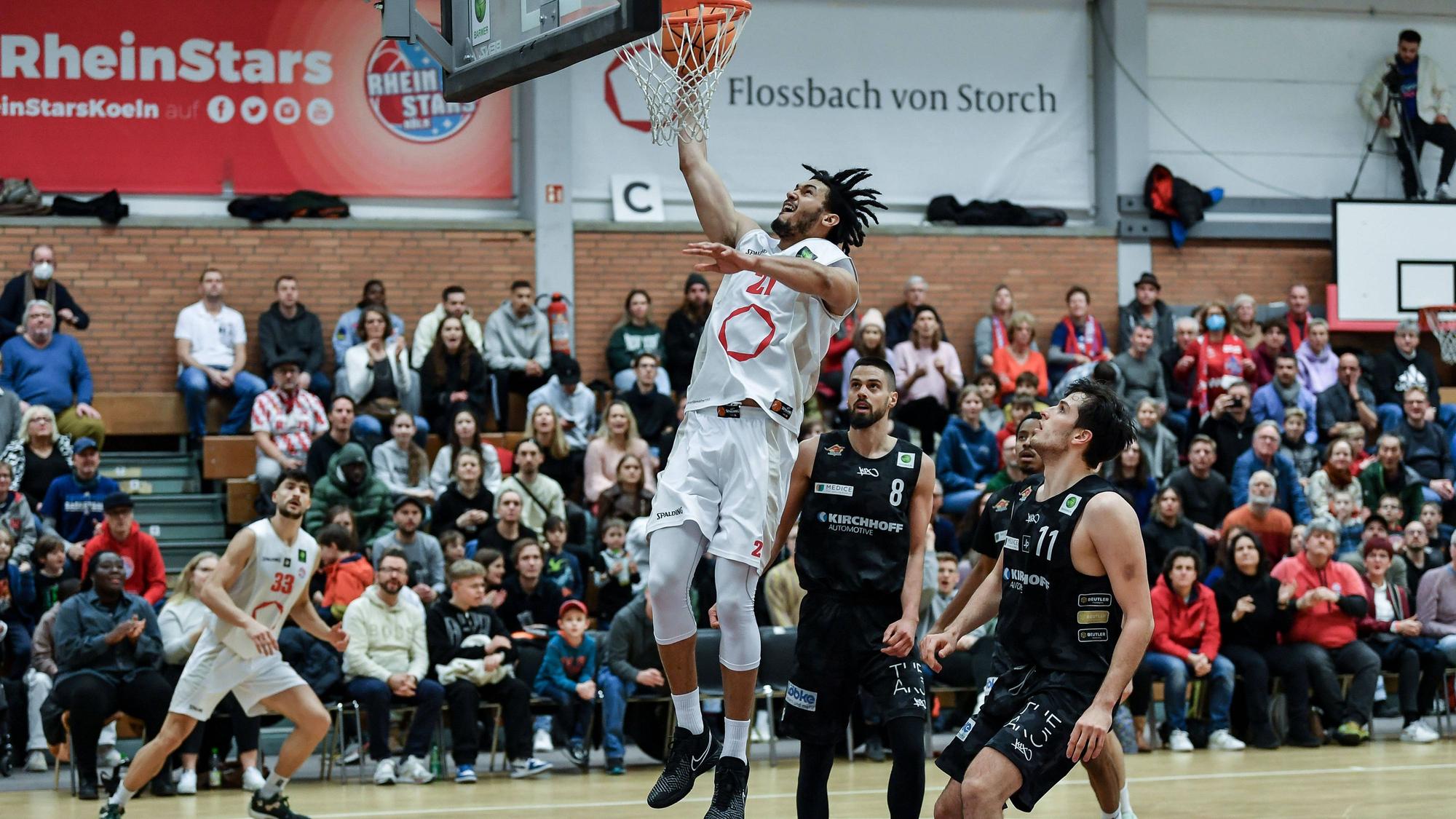 Barmer 2. Basketball Bundesliga ProB, Rheinstars Koeln vs. Iserlohn Kangaroos, 04.02.2023 Elijah Joel Schmidt RheinStars Koeln 21, Barmer 2. Basketball Bundesliga ProB, Rheinstars Koeln vs. Iserlohn Kangaroos am 04.02.2023 im ASV Koeln in Koeln Nordrhein-Westfalen *** Barmer 2 Basketball Bundesliga ProB, Rheinstars Koeln vs Iserlohn Kangaroos, 04 02 2023 Elijah Joel Schmidt RheinStars Koeln 21 , Barmer 2 Basketball Bundesliga ProB, Rheinstars Koeln vs Iserlohn Kangaroos on 04 02 2023 at ASV Koeln in Koeln Nordrhein Westfalen Copyright: xBEAUTIFULxSPORTS/Mueller-Laschetx