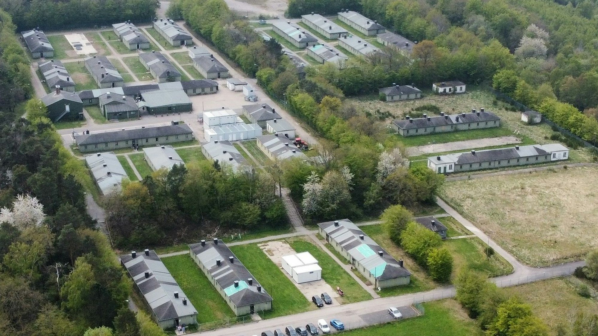 Die Geflüchtetenunterkunft in Vogelsang.