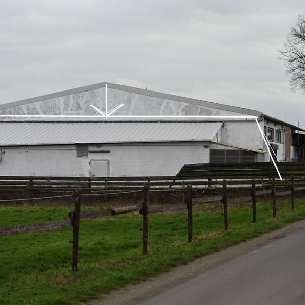 Die gekennzeichnete Fläche markiert den Schlachthof in Erftstadt