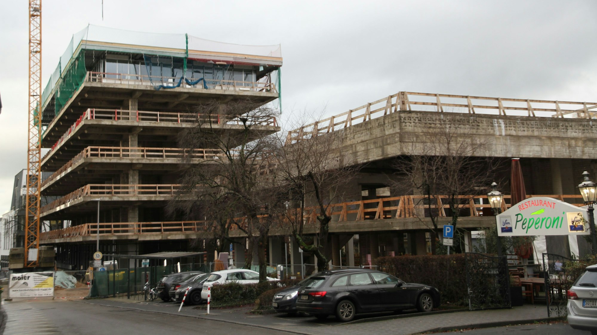 Sanierung Rathaus Siegburg, Baustelle am Nogenter Platz
