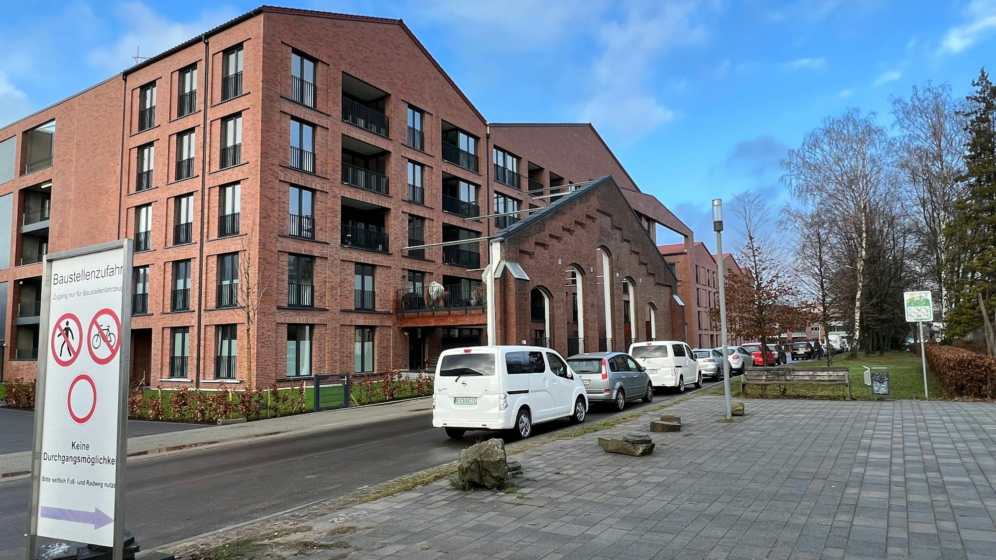 Die Fakultätsstraße in der Neuen Bahnstadt Opladen