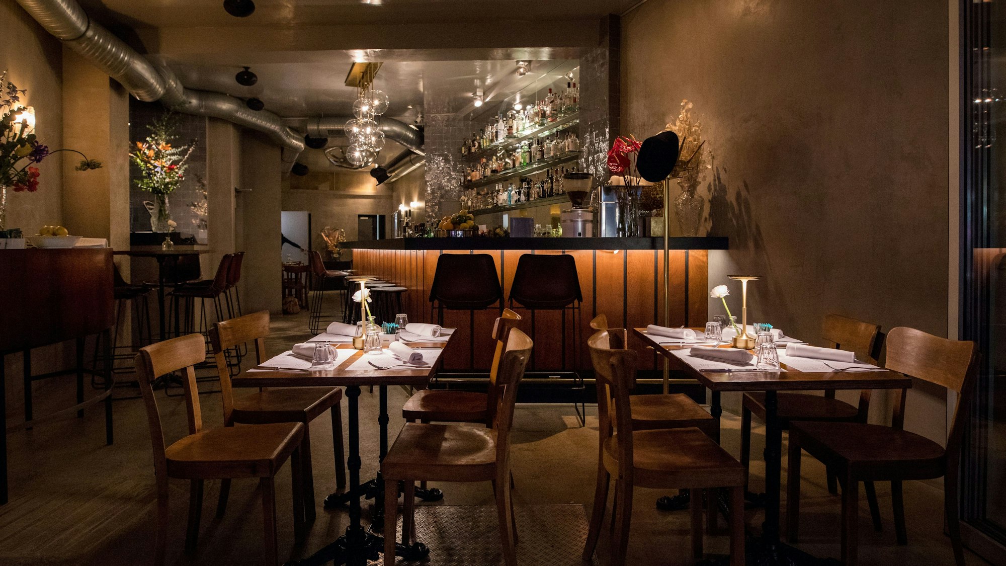 Interieur im Restaurant Crevette Rosé in Köln-Ehrenfeld